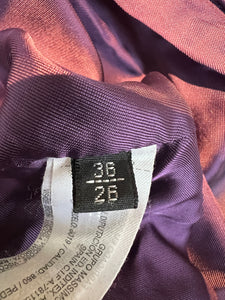 Massimo Dutti Purple Velvet Blazer, XS/S