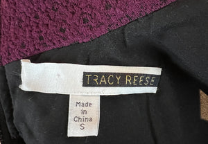 Tracy Reece Purple Stretch Lace Dress, S