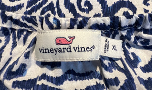 Vineyard Vines Blue Ikat Top, XL
