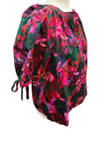 Load image into Gallery viewer, Ulla Johnson Magenta Floral Vienne Blouse in Hibiscus with Tags, 2
