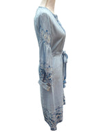 Load image into Gallery viewer, Bella tu Giselle Blue Linen Kaftan with Tags, XS
