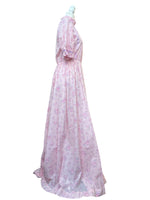 Load image into Gallery viewer, Vintage Handmade Pink Floral Maxi Dress, M
