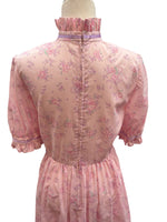 Load image into Gallery viewer, Vintage Handmade Pink Floral Maxi Dress, M
