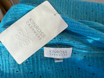 Load image into Gallery viewer, Kinross Cashmere Aqua Blue Cardigan, M
