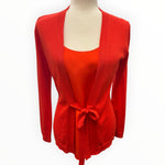 Load image into Gallery viewer, Lafayette 148 Orange Silk and Cashmere Cardigan Top, M
