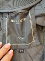 Load image into Gallery viewer, Ilse Jacobsen Dark Grey Quilted Coat, 8
