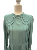 Load image into Gallery viewer, Chloe Vintage Dress in Celandine Green, M
