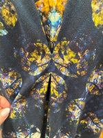Load image into Gallery viewer, Zero + Maria Cornejo Navy and Yellow Print Dress, 4
