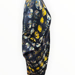 Load image into Gallery viewer, Zero + Maria Cornejo Navy and Yellow Print Dress, 4
