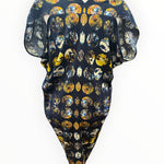 Load image into Gallery viewer, Zero + Maria Cornejo Navy and Yellow Print Dress, 4
