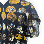 Load image into Gallery viewer, Zero + Maria Cornejo Navy and Yellow Print Dress, 4
