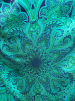 Load image into Gallery viewer, Franco Ferrari Green and Grey Print Scarf
