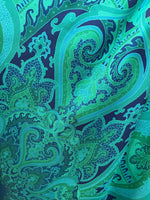 Load image into Gallery viewer, Franco Ferrari Green and Grey Print Scarf
