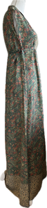 Vintage Dano Liberty House Cap Sleeve Floral Dress, XS/S