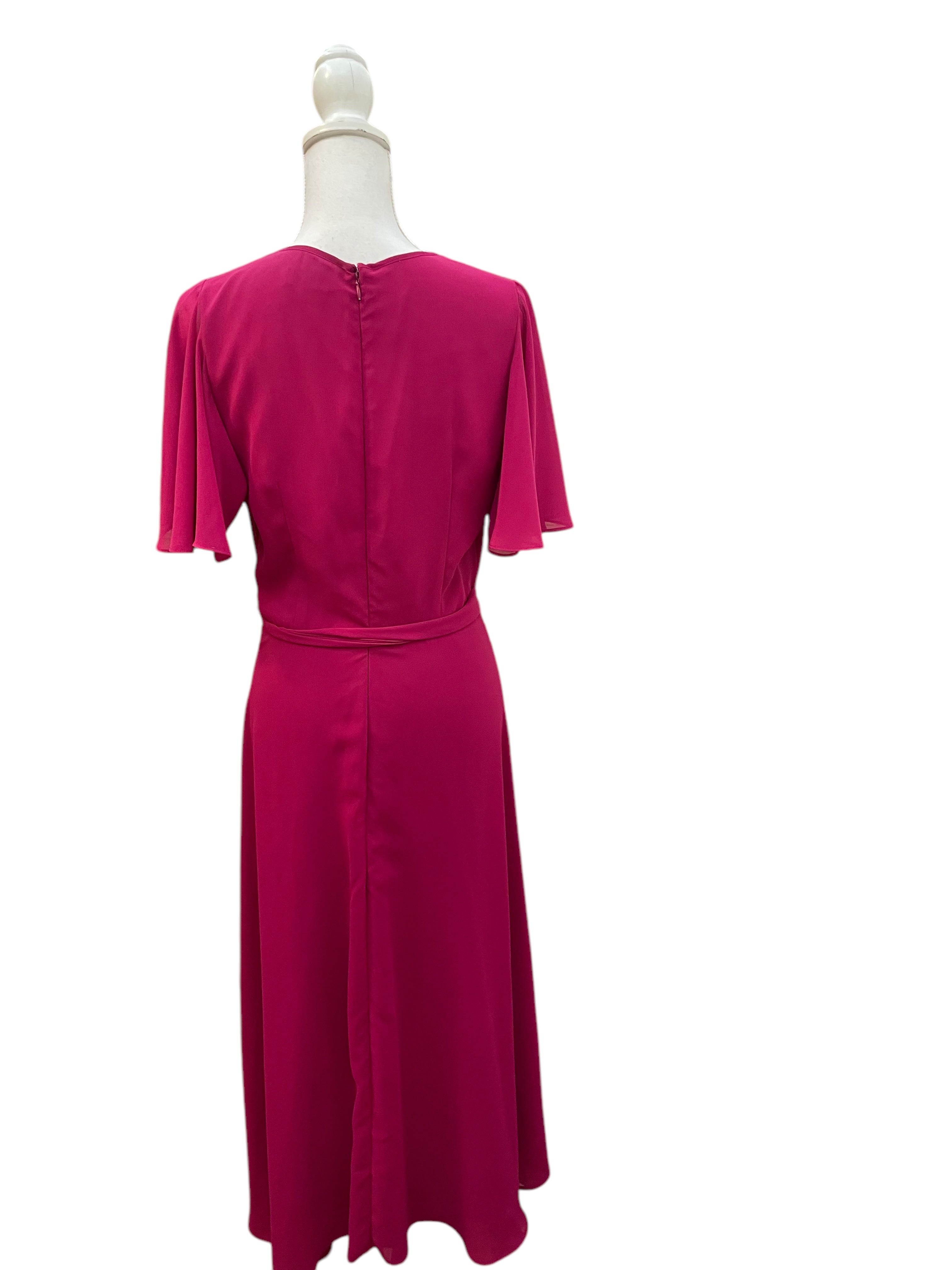Tahari Fuchsia Party Dress, 6 – Second Serve Resale Tahari Fuchsia Party Dress, 6 – Second Serve Resale