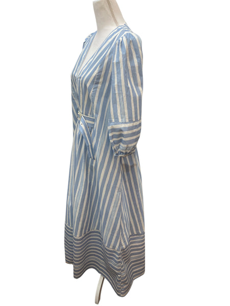 Jonathan Simkhai Blue and White Striped Maxi Dress, S Second Serve Resale Jonathan Simkhai Blue and White Striped Maxi Dress, S Second Serve Resale