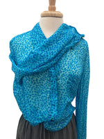 Load image into Gallery viewer, Diane Von Fürstenberg Blue Pattern Silk Shirt, 12
