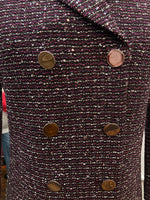 Load image into Gallery viewer, St. John Magenta Beaded Tweed Dress and Blazer, 4
