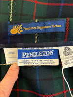 Load image into Gallery viewer, Pendleton Vintage Green Hunting Stewart Plaid Tartan Kilt, 6
