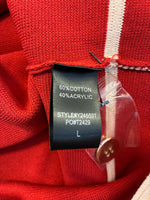 Load image into Gallery viewer, Tuckernuck "Chili Oil" Red Knit Dress with Ivory Trim With Tags, L
