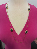 Load image into Gallery viewer, Kate Spade New York Black Night Sky Scatter Necklace
