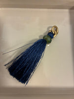Load image into Gallery viewer, India Hicks Waxed Cord in Army Bracelet/Necklace with Tassel
