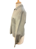 Load image into Gallery viewer, Margon Grey Leather Jacket, L
