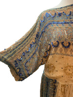Load image into Gallery viewer, Judith Ann Creations Inc. Vintage Silk Sequin Dress, M
