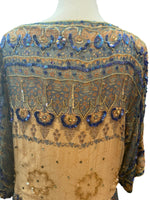 Load image into Gallery viewer, Judith Ann Creations Inc. Vintage Silk Sequin Dress, M
