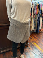 Load image into Gallery viewer, Coperni Black and White Herringbone Tailored Mini Skirt, M/L
