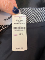 Load image into Gallery viewer, Coperni Black and White Herringbone Tailored Mini Skirt, M/L
