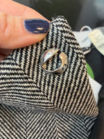 Load image into Gallery viewer, Coperni Black and White Herringbone Tailored Mini Skirt, M/L
