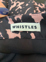 Load image into Gallery viewer, Whistles Black and Pink Print Skirt, 12
