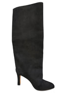 Load image into Gallery viewer, Manolo Blahnik Black Suede Tall Boots, 40.5
