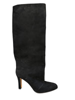 Load image into Gallery viewer, Manolo Blahnik Black Suede Tall Boots, 40.5
