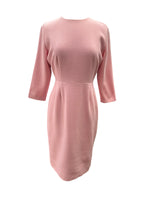 Load image into Gallery viewer, Emilia Wickstead Pink with Grey Gathers Dress, 10
