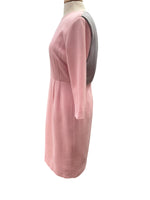 Load image into Gallery viewer, Emilia Wickstead Pink with Grey Gathers Dress, 10
