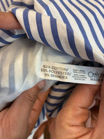 Load image into Gallery viewer, Tuckernuck Blue and White Martine Bubble Striped Button Up Maxi Dress, XXS
