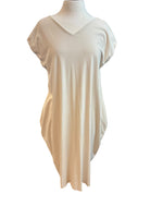 Load image into Gallery viewer, Jil Sander Ivory V Neck Hourglass Dress with Pockets, L/XL
