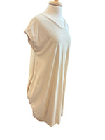 Load image into Gallery viewer, Jil Sander Ivory V Neck Hourglass Dress with Pockets, L/XL
