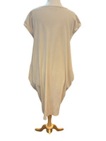 Load image into Gallery viewer, Jil Sander Ivory V Neck Hourglass Dress with Pockets, L/XL
