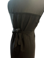 Load image into Gallery viewer, Allsaints Jayda Black Front Zip Cross Front Dress, L
