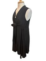 Load image into Gallery viewer, Allsaints Jayda Black Front Zip Cross Front Dress, L
