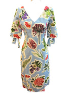 Load image into Gallery viewer, Carolina Herrera Blue Floral Dress, 4
