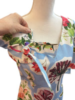 Load image into Gallery viewer, Carolina Herrera Blue Floral Dress, 4

