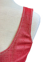 Load image into Gallery viewer, Brioni Sleeveless Silk Red Mid Length Shift Dress, 8
