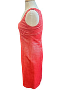Load image into Gallery viewer, Brioni Sleeveless Silk Red Mid Length Shift Dress, 8
