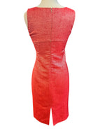 Load image into Gallery viewer, Brioni Sleeveless Silk Red Mid Length Shift Dress, 8
