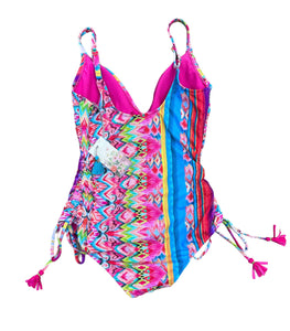 Johnny Was "Francesca" One-piece Printed Swimsuit, S