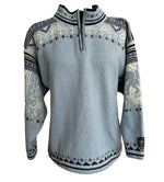 Load image into Gallery viewer, Dale of Norway Nordic Light Blue Quarter Zip Sweater, XS
